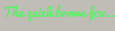 Image with Font Color 51F762 and Background Color C0BCB6